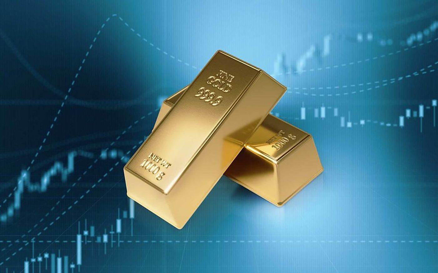 Fine gold bars